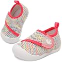 FEETCITY Baby First Walking Shoes Wide Baby Shoes Infant Sneakers Newborn Crib Shoe Barefoot Lightweight Slip On Shoe