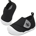 FEETCITY Baby First Walking Shoes Wide Baby Shoes Infant Sneakers Newborn Crib Shoe Barefoot Lightweight Slip On Shoe