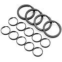 FEGVE TC4 Titanium Small Split Key Rings, Jump Rings for Keys Jewelry DIY