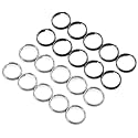 FEGVE TC4 Titanium Small Split Key Rings, Jump Rings for Keys Jewelry DIY