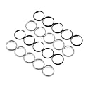 FEGVE TC4 Titanium Small Split Key Rings, Jump Rings for Keys Jewelry DIY