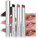 FeiCuiYun 3Pcs Black&amp;Pink&amp;Nude Brown Honey Tinted Lip Stain Lip Balm Lip Gloss Lipstick, Sheer Hydrating Lip Stains Tint, Moisturizing Lip Color for All Skin Tones with Natural Black Cherry