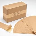 Feifeiya 2'' X 12'' 100 Pack Packing Tape Precut Return Tape Strips, Paper