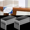 Feifeiya 24 Pcs Acrylic Shelf Talkers 4" x 2", Side Load Label Holders