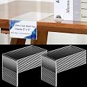Feifeiya 24 Pcs Acrylic Shelf Talkers 5" x 3", Side Load Label Holders