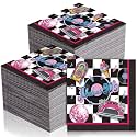 Feifeiya 60 Pcs 50s Cocktail Paper Napkins 6.5 x 6.5 Inches