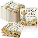 Feifeiya 60 Pcs Sunflower Christian Cocktail Paper Napkins 6.5 x 6.5 Inches