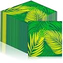 Feifeiya 60 Pcs Tropical Palm Leaf Cocktail Napkins 6.5 x 6.5 Inches