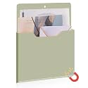 Feifeiya Magnetic File Holder Wall, 12.2 x 9.4 Inch, Vertical, Sage Green