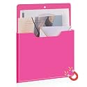 Feifeiya Magnetic File Holder Wall, 12.2 x 9.4 Inch, Vertical, Rose-red