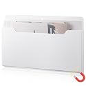 Feifeiya Magnetic File Holder Wall, 13.8 x 8.3 Inch, Horizontal, White
