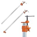 FEIRONG 36-inches Bar Clamps with 2-Pack, 330LB Load Limit with Built-in Ruler, 90° Angled Jaws for DIY Projects &amp; Cabinet Installation