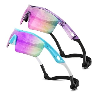 FEISEDY Kids Teens Baseball Polarized Sunglasses Sports