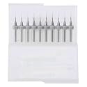 FEIYING 10Pcs Carbide End Mill Engraving Milling Cutter,3D Wood Engrave CNC Router Bits Tools,Engraving Milling Cutter Hardened Steel Durable(0.5mm)