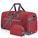 Felipe Varela Foldable Duffle Bag for Travel Weekend Overnight Gym Camping