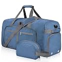 Felipe Varela Foldable Duffle Bag for Travel Weekend Overnight Gym Camping