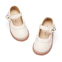Felix &amp; Flora Toddler Little Girl Princess Dress Shoes-Mary Jane Flats for Girl Party School Shoes