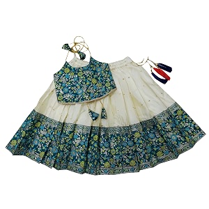 feliz the designer studio baby girl39s traditional readymade south indian pattu pavadai lehenga choli for kid39s
