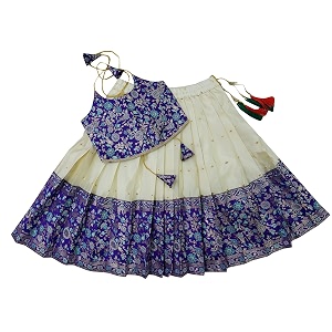 feliz the designer studio baby girl39s traditional readymade south indian pattu pavadai lehenga choli for kid39s