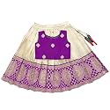 FELIZ THE DESIGNER STUDIO Baby Girls Readymade South Indian Pattu Pavadai Lehenga Choli Set For Kids