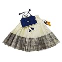FELIZ THE DESIGNER STUDIO Baby Girls Readymade South Indian Pattu Pavadai Lehenga Choli Set For Kids