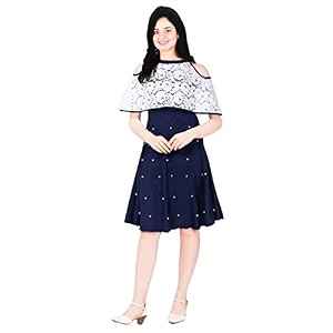 FELLAMO Girls A-Line Knee Length Dress