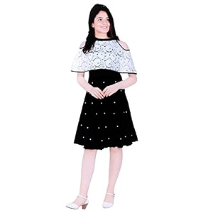 FELLAMO Girls A-Line Knee Length Dress