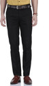 fellow Slim Fit Men Black Trousers