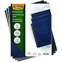 Fellowes Letter Size Binding Covers Expressions Grain, Navy (52124) (Pack of 400)