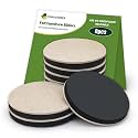 Felt Furniture Sliders for Hardwood Floors 8 PCS, 4 3/4" Beige