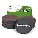Felt Furniture Sliders for Hardwood Floors 8 PCS, 3 1/2" Brown