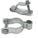Female Gate Hinge - Pressed Steel, High Corrosion Resistance, Long Life Span - 2 Per Pack - Includes Required Carriage Bolt (Galvanized Steel, 1-3/8")