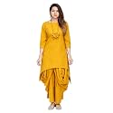 Femezone Women39s Linen Blend Cotton Dhoti Kurta