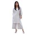 Femezone Women Cotton slub Co-ord Kurta and