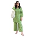 Femezone Women Cotton slub Co-ord Kurta and