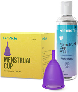 femisafe large reusable menstrual cup pack of 1