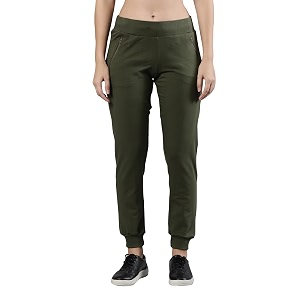 femmora comfortable fit jogger soft and breathable cotton fabric with elastic waistband closure and 2 side metal zip pockets for womenpack of 1