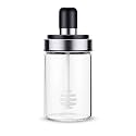 Femora Borosilicate Glass Food Storage Jar, Honey Storage with Dipper, 250 ML, Pack of 1