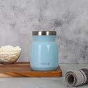 Femora Stainless Steel 300 ml Stainless Steel Vacuum Insulated Soup Flask & Food Jar with Screw Lid | Spill & Leak Proof Thermos Tiffin for Meals, Soups, Dal, Sambhar | Blue