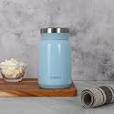 Femora Stainless Steel 500 ml Stainless Steel Vacuum Insulated Soup Flask &amp; Food Jar with Screw Lid | Spill &amp; Leak Proof Thermos Tiffin for Meals, Soups, Dal, Sambhar | Blue