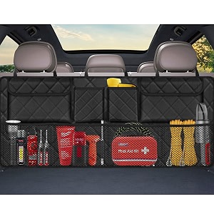 Femuar Car Trunk OrganizerLarge Capacity Backseat Trunk