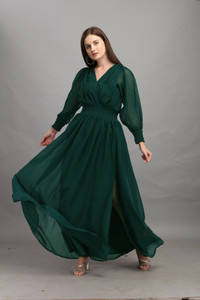 femvy flareda-line gown