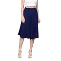 Femvy Pure Crepe Pleated Skirt