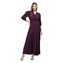 Femvy Women39s Fit and Flare Maxi Dress
