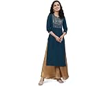 Femvy Women39s Rayon Solid Regular Kurti