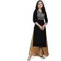 Femvy Women39s Rayon Solid Regular Kurti
