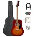 Fender California Redondo Dreadnought Acoustic Guitar - Garnet Burst