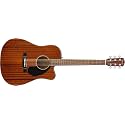 Fender CD-60SCE All-Mahogany Dreadnought Cutaway Acoustic Electric Guitar, with 2-Year Warranty, Fishman Pickup and Preamp System, Natural