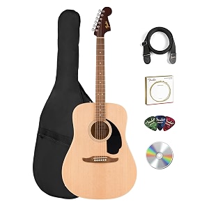 Fender Dreadnought Acoustic Guitar - Natural Bundle