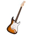 Fender Squier Debut Series Stratocaster Electric Guitar, Beginner Guitar, with 2-Year Warranty, Includes Free Lessons, 2-Color Sunburst with Matte Finish, Full, 0379600503